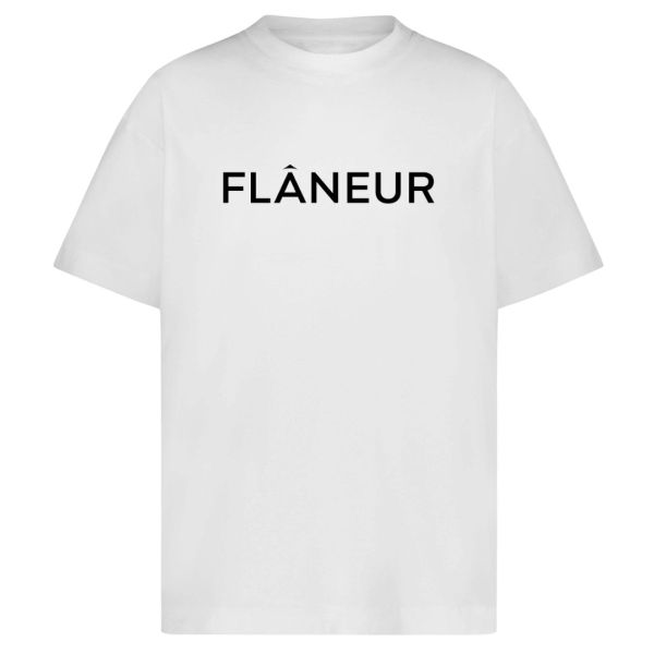 Flâneur Printed Logo T-shirt Wit