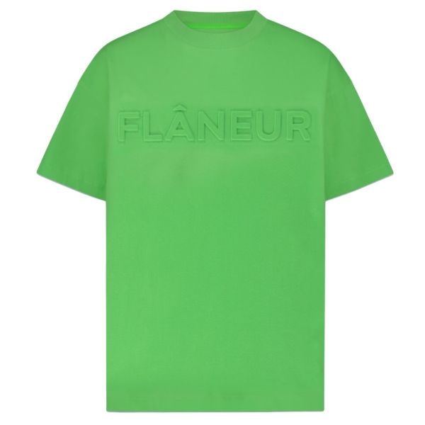 Flâneur Embossed T-shirt Groen