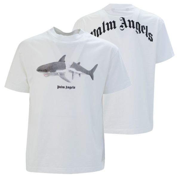 Palm Angels Shark Classic T-shirt Wit