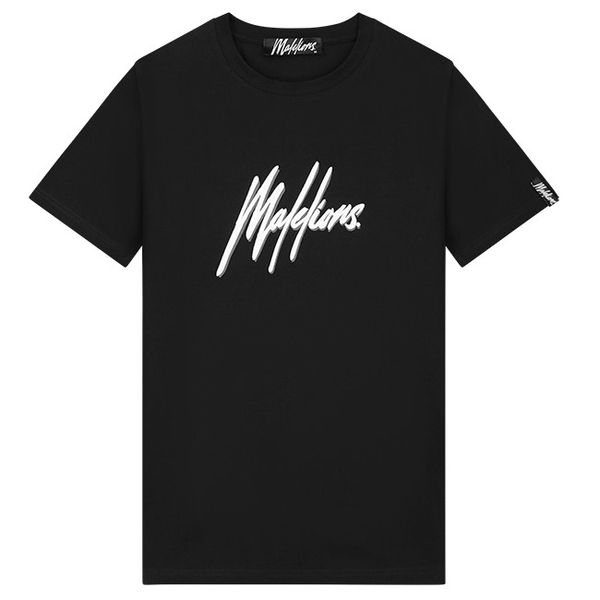 malelions men duo essentials t-shirt zwart