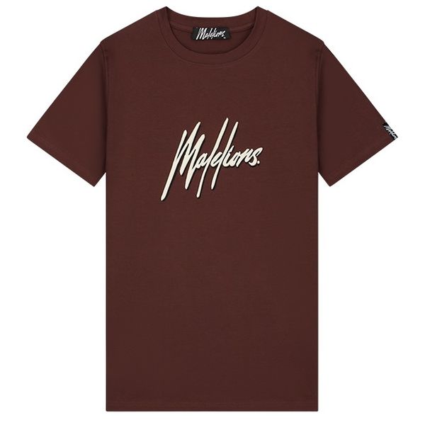 malelions men duo essentials t-shirt bruin