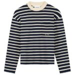 olaf pocket stripe longsleeve navy