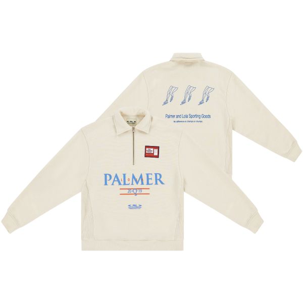 PAL Sporting Goods Lutz Half Zip Sweater Off White