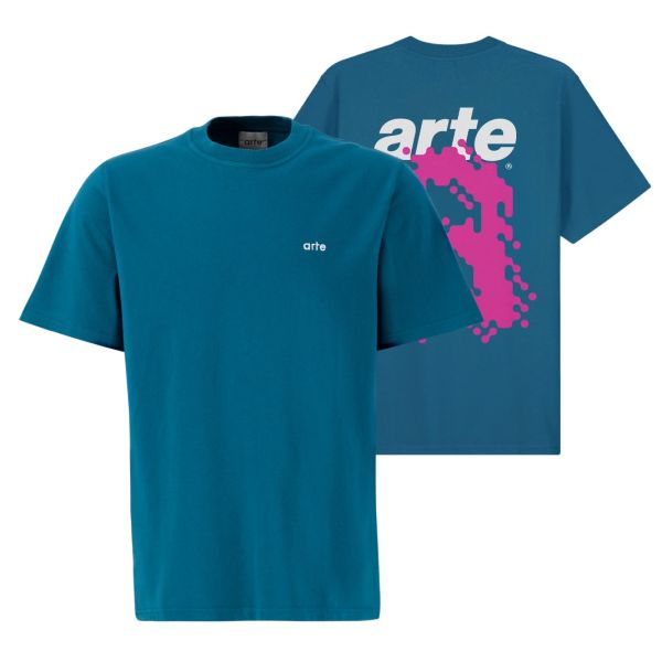 Arte Antwerp Tommy Back Pixel T-shirt Blauw
