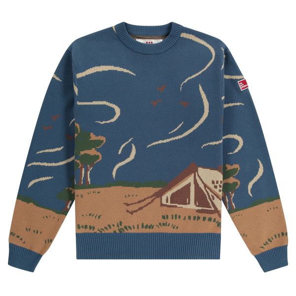 The New Originals Camping Knit Sweater Blauw