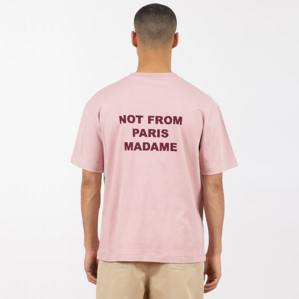 Drôle De Monsieur Slogan T-shirt Roze