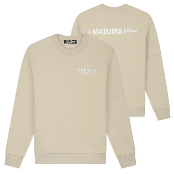 Malelions Workshop Sweater Beige