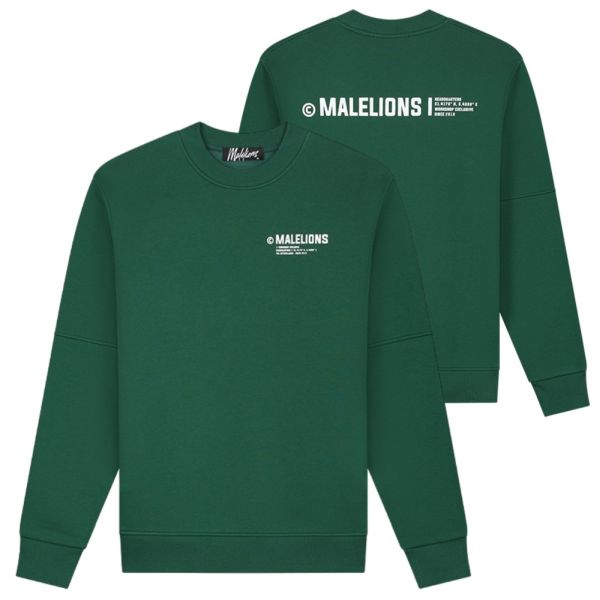 Malelions Workshop Sweater Donker Groen