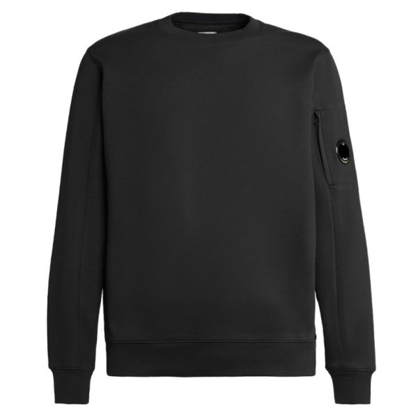 CP Company Diagonal Raised Fleece Lens Sweater Zwart