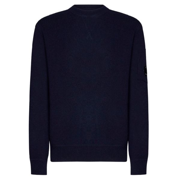 CP Company Lambswool Knitted Sweater Navy