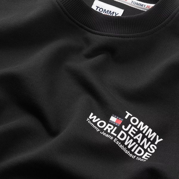 Tommy Jeans Regular Entry Graphic Sweater Zwart