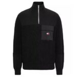 Tommy Jeans Regular Mix Tech Sweater Zwart