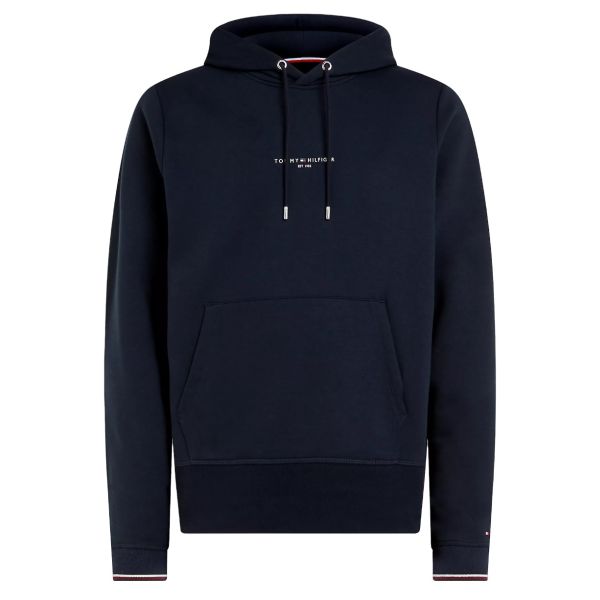 Tommy Hilfiger Logo Tipped Hoodie Navy