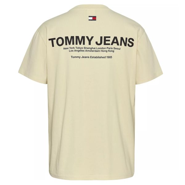 Tommy Jeans Classic Linear Back T-shirt Off White