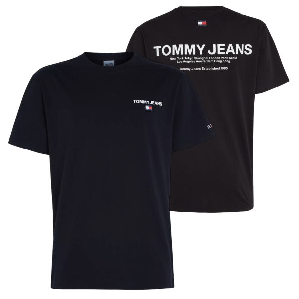 Tommy Jeans Classic Linear Back T-shirt Zwart