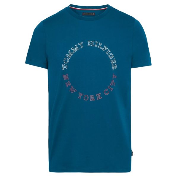 Tommy Hilfiger Monotype Roundle T-shirt Blauw