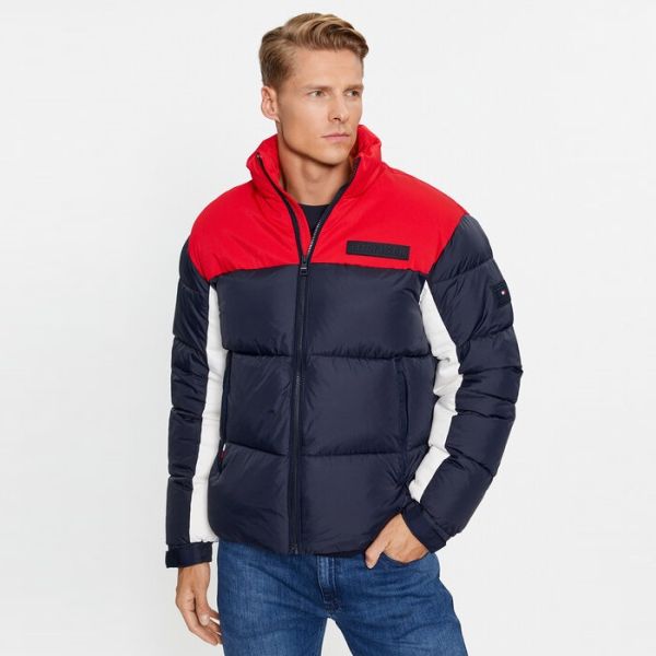 Tommy Hilfiger New York Puffer Navy/Rood/Wit