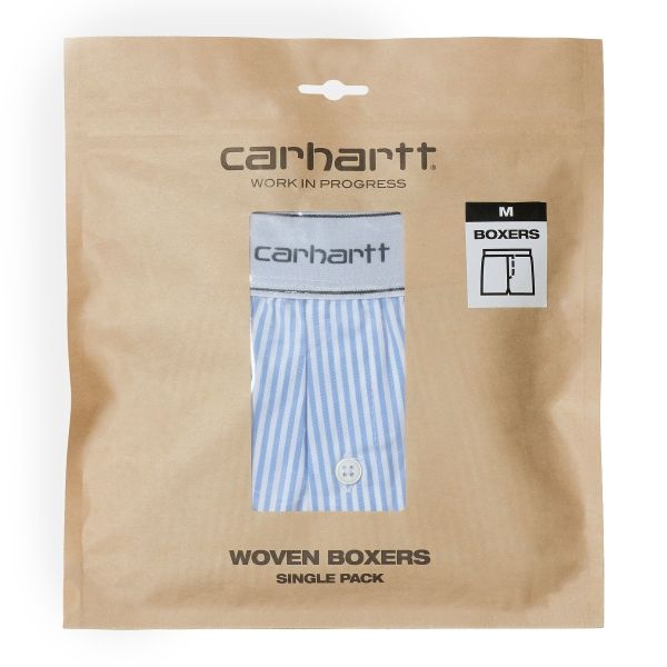 Carhartt Cotton Script Boxers Licht Blauw