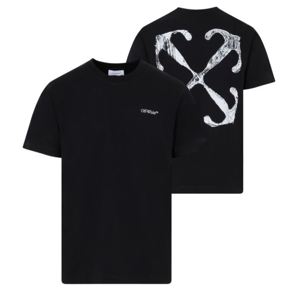 Off-White Scratch Arrow Slim T-shirt Zwart