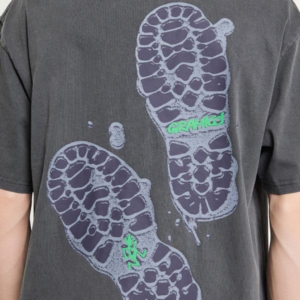 Gramicci Footprints T-shirt Grijs