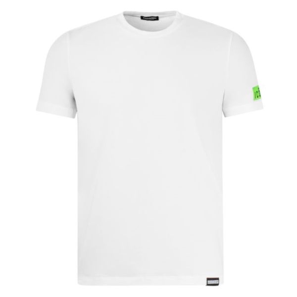 Dsquared2 Basic Icon T-shirt Wit/Groen