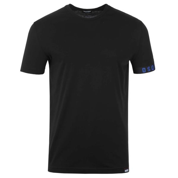 Dsquared2 Basic Technicolor T-shirt Zwart/Blauw