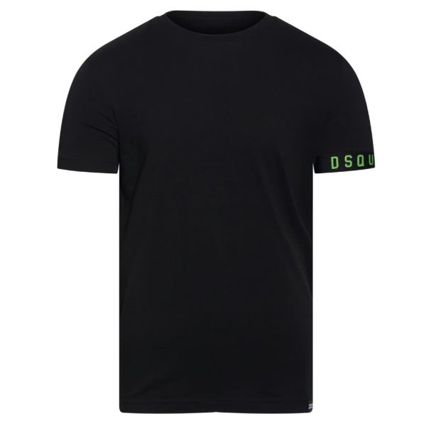 Dsquared2 Basic Technicolor T-shirt Zwart/Groen