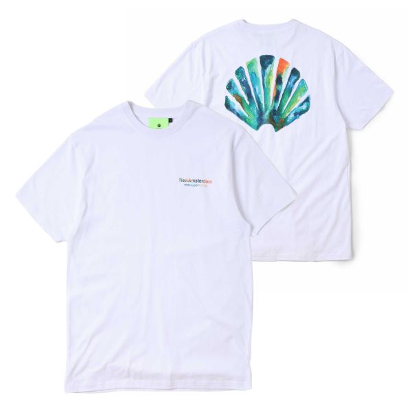 New Amsterdam Surf Association Fishnet T-shirt Wit