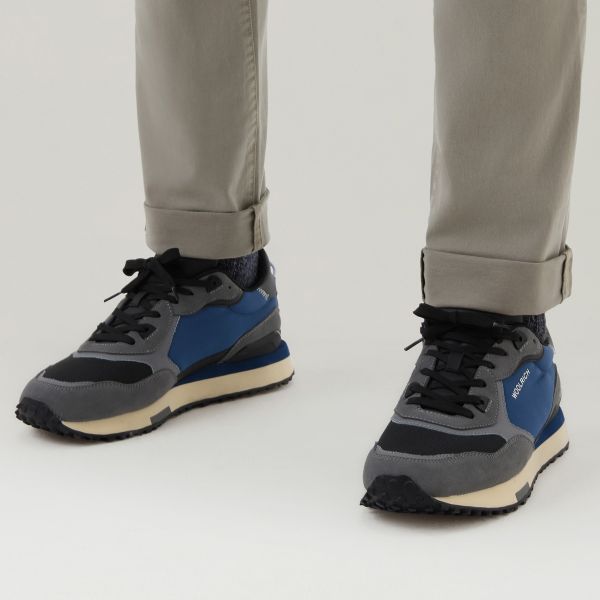 Woolrich Retro Sneaker Grijs/Blauw