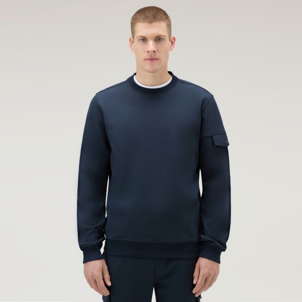 Woolrich Light Fleece Sweater Navy