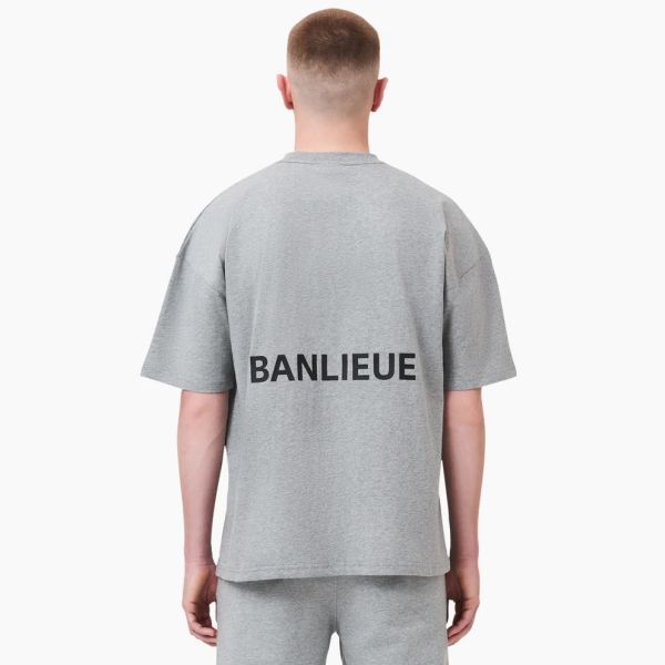 Banlieue Script T-shirt Grijs