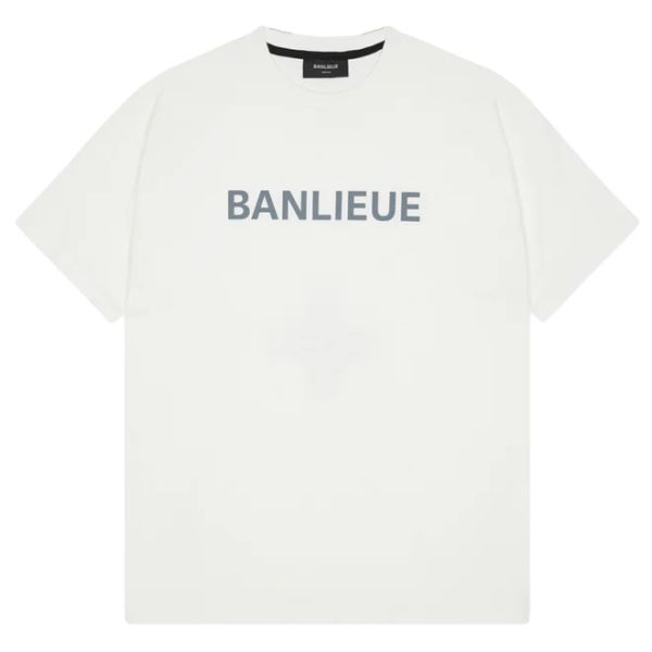 Banlieue Reflective Print T-shirt Wit