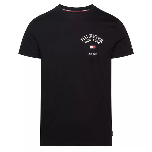 Tommy Hilfiger Arched Varsity T-shirt Zwart