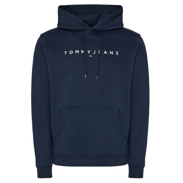 Tommy Jeans Linear Logo Hoodie Navy