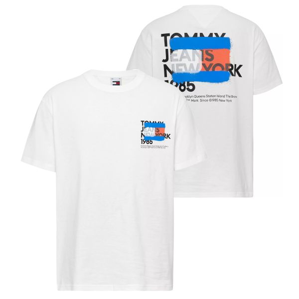Tommy Jeans NY Graffiti T-shirt Wit