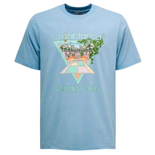 Casablanca Tennis Club Icon T-shirt Licht Blauw