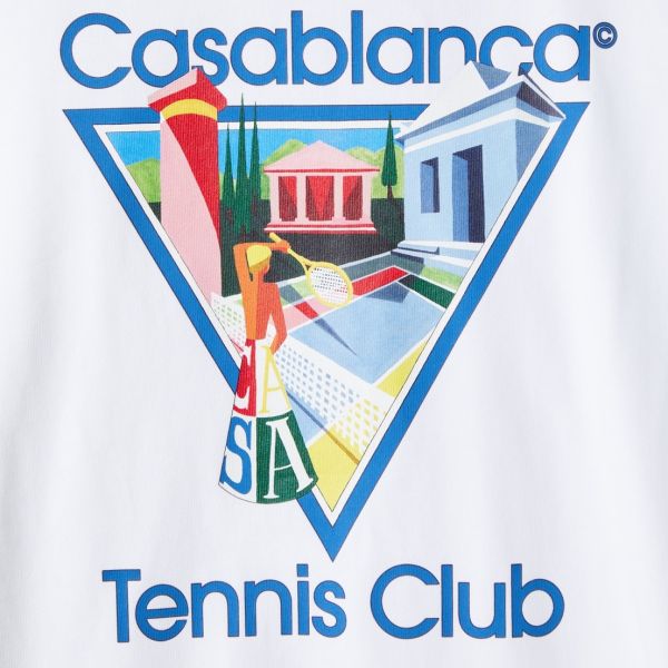 Casablanca La Joueuse T-shirt Wit