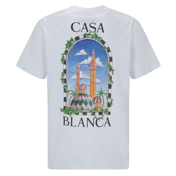 Casablanca Vue De Damas T-shirt Wit