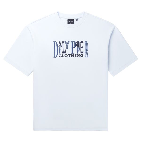 Daily Paper United Type Boxy T-shirt Licht Blauw