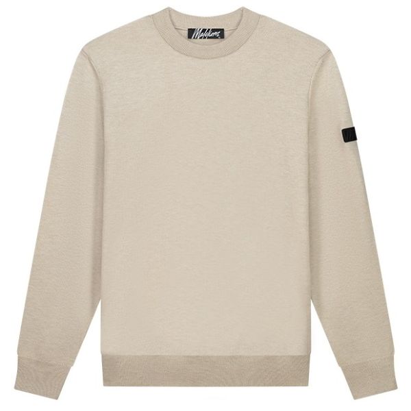Malelions Knit Sweater Taupe