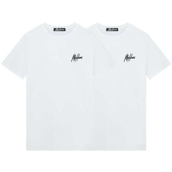 Malelions Regular T-shirt 2-Pack Wit