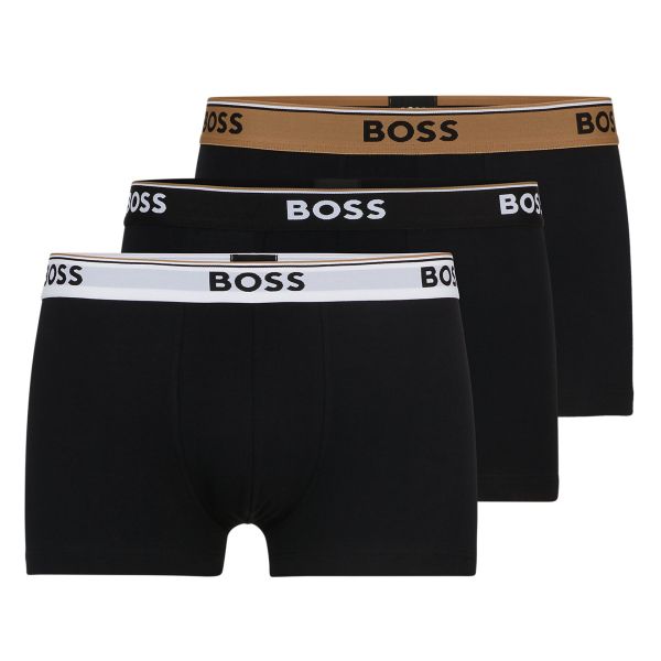 Boss Trunk Boxer 3-Pack Zwart/Wit/Bruin