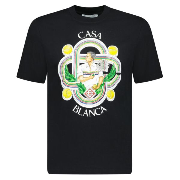 Casablanca Le Joueur T-shirt Zwart