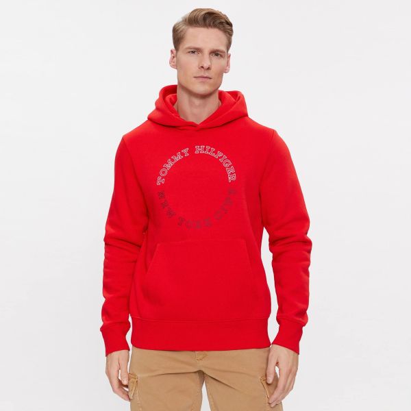 Tommy Hilfiger Monotype Roundall Hoodie Rood