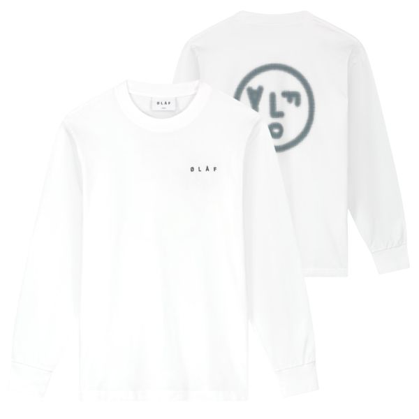 Olaf Pixelated Face Longsleeve T-shirt Wit
