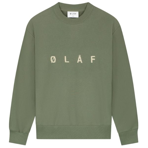 Olaf Embroidery Sweater Groen