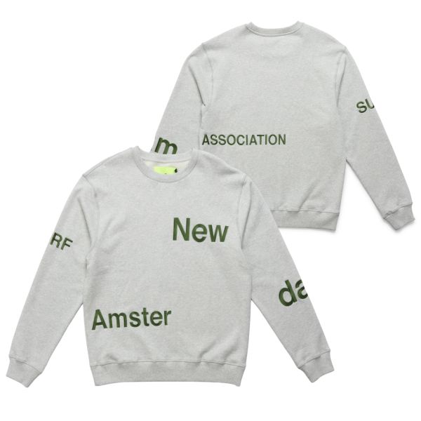 New Amsterdam Surf Association Name Sweater Grijs