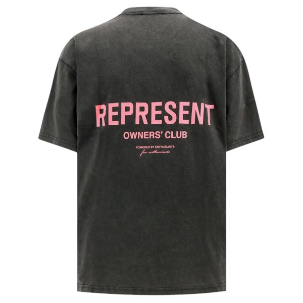 Represent Owners Club T-shirt Antraciet/Roze