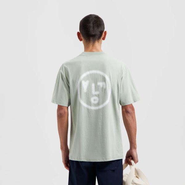 Olaf Pixelated Face T-shirt Licht Groen