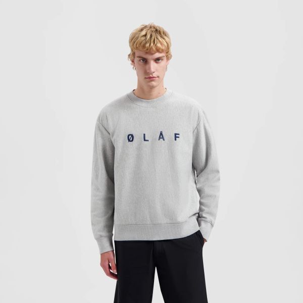 Olaf Embroidery Sweater Grijs